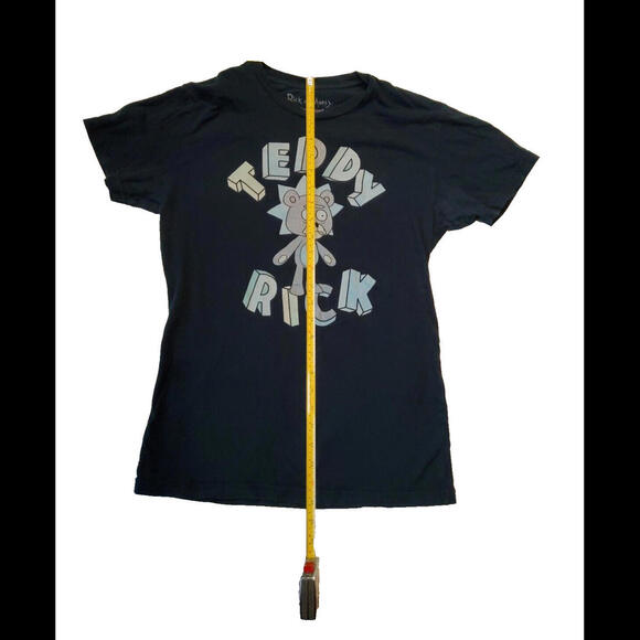 Rick & Morty Teddy Rick Blue Juniors T-Shirt S Adult Swim Small - Picture 6 of 6